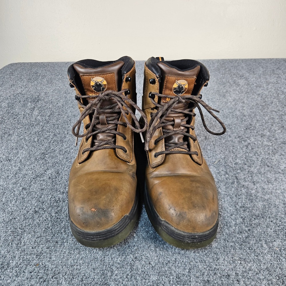 Brahma Mens Steel Toe Work Boots Brown MNBR22EZ001 ASTM F2413-18 Size 12